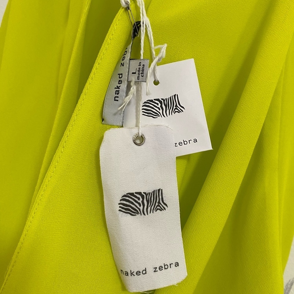 Naked Zebra Lemon Yellow Top - Picture 3 of 6